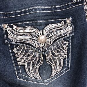 Blingy cropped jeans women’s size 10